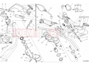 DUCATI 2014 HYPERMOTARD HANDLEBAR AND CONTROLS » HANDLE BAR