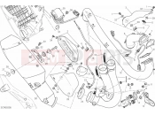DUCATI 2014 HYPERMOTARD EXHAUST SYSTEM » EXHAUST SYSTEM