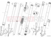 DUCATI Multistrada 1200 ABS 21A - FRONT FORK (1) » FRONT SUSPENSION