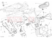 DUCATI Multistrada 1200 ABS 27A - NUMBER PLATE HOLDER - TAIL LIGHT » LIGHTING SYSTEM