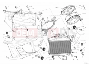 DUCATI Diavel RADIATOR, WATER, LH » COOLING SYSTEM