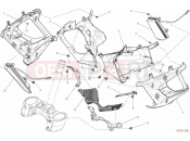 DUCATI 2013 Diavel WHITE STRIPE COVER, RADIATOR » COOLING SYSTEM