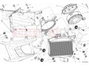 DUCATI 2013 Diavel WHITE STRIPE RADIATOR, WATER, LH » COOLING SYSTEM