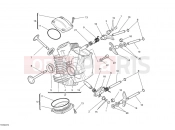 DUCATI Monster 696 ABS HORIZONTAL CYLINDER HEAD » VALVE DRIVE