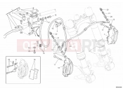 DUCATI Monster 795 FRONT BRAKE SYSTEM » BRAKING SYSTEM