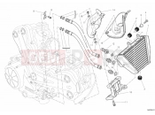 DUCATI 2012 Diavel Carbon BRA OIL COOLER » LUBRICATION SYSTEM