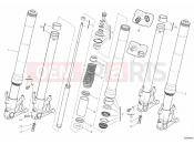 DUCATI Hypermotard 1100 EVO FRONT FORK » FRONT SUSPENSION