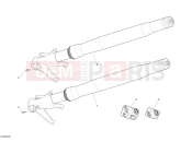 DUCATI 2010 Monster 1100 S ABS FRONT FORK » FRONT SUSPENSION