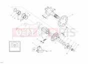 DUCATI Superbike 848 Hayden REAR WHEEL SPINDLE » REAR WHEEL