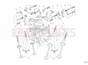 DUCATI 2009 Superbike 1198 S VERTICAL CYLINDER HEAD » VALVE DRIVE