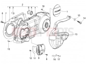 Crankcase cover - Crankcase cooling - Piaggio Beverly 125 2006