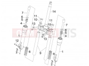 Fork's components (MVP) - Piaggio Beverly 125 2006