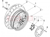 Rear wheel - Piaggio Beverly 125 2006