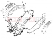 Side cover - Spoiler - Piaggio Beverly 125 2006