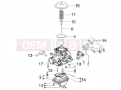 PIAGGIO Beverly 250 Carburetor's components