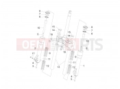 Fork's components (Kayaba) - Piaggio Beverly 300 ie Tourer 2012