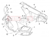 Handlebars coverages - Piaggio Beverly 300 ie Tourer 2012