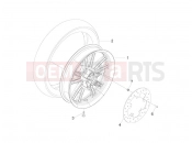 Rear wheel - Piaggio Beverly 300 ie Tourer 2012