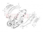 Side cover - Spoiler - Piaggio Beverly 300 ie Tourer 2012