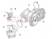 Throttle body - Injector - Induction joint - Piaggio Beverly 300 ie Tourer 2012