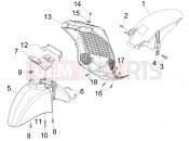Wheel huosing - Mudguard - Piaggio Beverly 300 ie Tourer 2012