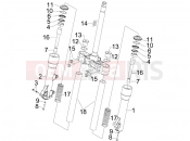 Fork's components (Kayaba) - Piaggio Beverly 500 ie 2006