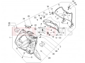 Front glove-box - Knee-guard panel - Piaggio Beverly 500 ie 2006