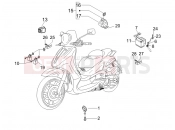 Remote control switches - Battery - Horn - Piaggio Beverly 500 ie 2006