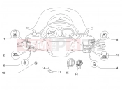 Selectors - Switches - Buttons - Piaggio Beverly 500 ie 2006