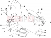 Handlebars coverages - Piaggio Beverly 500 ie 2008