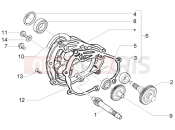 Rear wheel shaft - Piaggio BV 250 (U.S.A.)