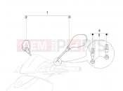 Driving mirror/s - Piaggio Carnaby 200 2007