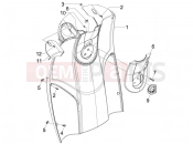 Front glove-box - Knee-guard panel - Piaggio Carnaby 200 2007