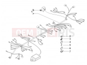 Main cable harness - Piaggio Carnaby 200 2007