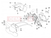 Rear cover - Splash guard - Piaggio Carnaby 200 2007