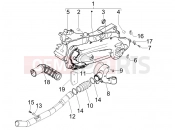 Crankcase cover - Crankcase cooling - Piaggio Fly 100 2007