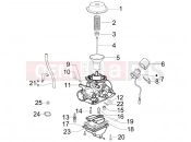 Carburetor's components - Piaggio Fly 100 2008