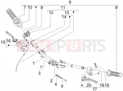 Handlebars - Master cil. - Piaggio Fly 100 2011