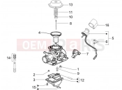 PIAGGIO Fly 125 Carburetor's components