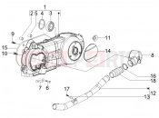 Crankcase cover - Crankcase cooling - Piaggio Fly 125 2007