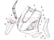 Front shield - Piaggio Fly 125 2007