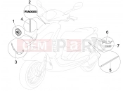 Plates - Emblems - Piaggio Fly 125 2007