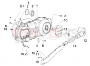Crankcase cover - Crankcase cooling - Piaggio Fly 125 2011