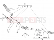 Handlebars - Master cil. - Piaggio Fly 125 2011