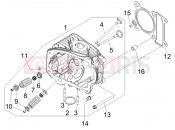 Head unit - Valve - Piaggio Fly 125 2011