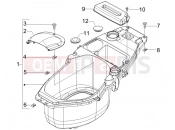 Helmet huosing - Undersaddle - Piaggio Fly 125 2011