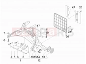Rear cover - Splash guard - Piaggio Fly 125 2011