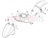 Wheel huosing - Mudguard - Piaggio Fly 125 2011