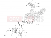 Cylinder head cover - Piaggio Fly 125 4T/3V ie 2012