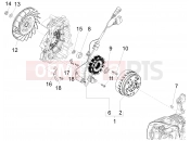 Flywheel magneto - Piaggio Fly 125 4T/3V ie 2012
